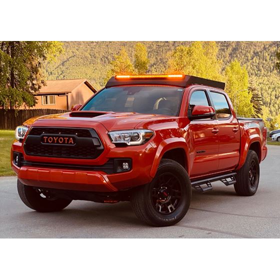 0521 Tacoma Economy Roof Rack Rack Only With Light Bar Cutout No Switch Cali Raised LED 1