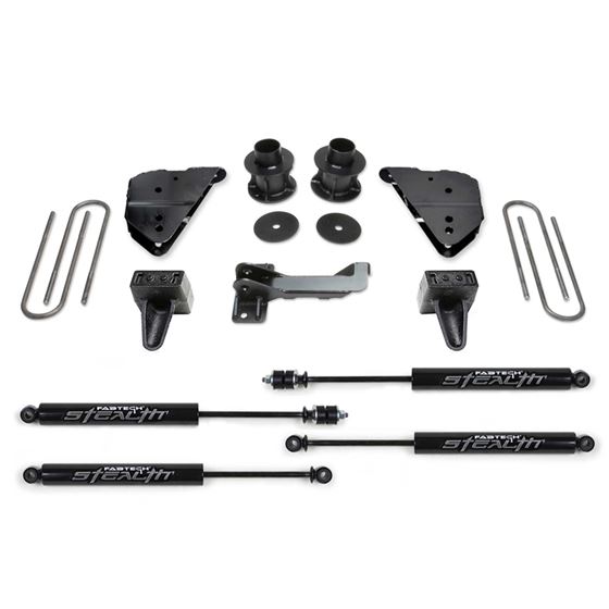 Budget Lift System w/Shock 4 In. Lift Incl. Stealth Shocks (K2404M) 1