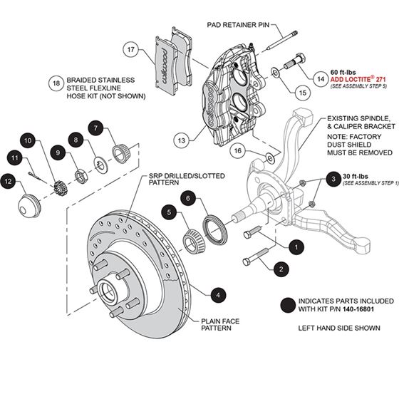 D11 Front Replacement Caliper Kit 3