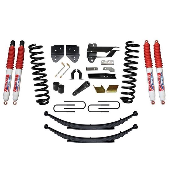 Suspension Lift Kit wShock 6 Inch Lift Incl Front Coil Springs Rear Leaf Springs Nitro 8000 1719 For