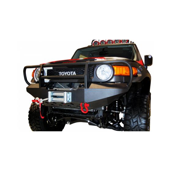 Toyota FJ Cruiser Front Winch Bumper w/ Brush Guard and D-Ring Mounts 1