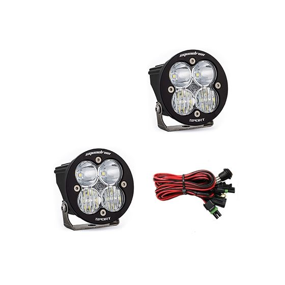 LED Light Pods Clear Lens Driving/Combo Pair Squadron R Sport 1
