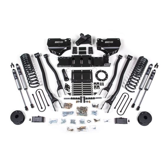 4 Inch Lift Kit w/ 4-Link - Ram 3500 w/ Rear Air Ride (19-23) 4WD - Gas (1723FS)