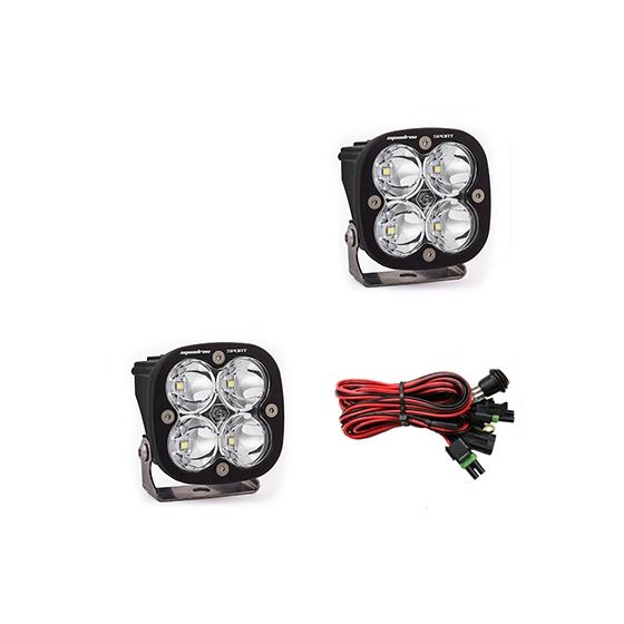 LED Light Pods Clear Lens Spot Pair Squadron Sport 1