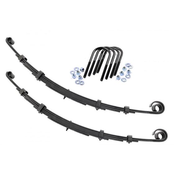 Front Leaf Springs 2.5 Inch Lift Pair 76-83 Jeep CJ 5 4WD (8007Kit) 1
