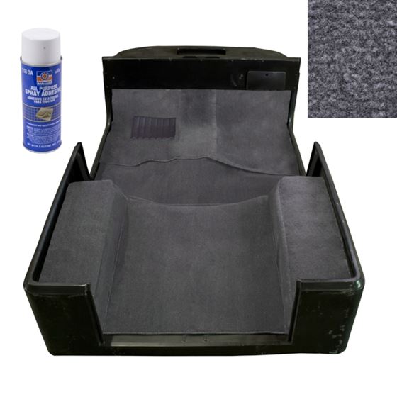 Deluxe Carpet Kit with Adhesive Gray; 97-06 Jeep Wrangler TJ
