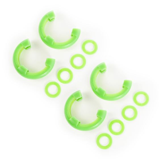 D-Ring Isolator Kit Green 2 Pair Fits 3/4 Inch D