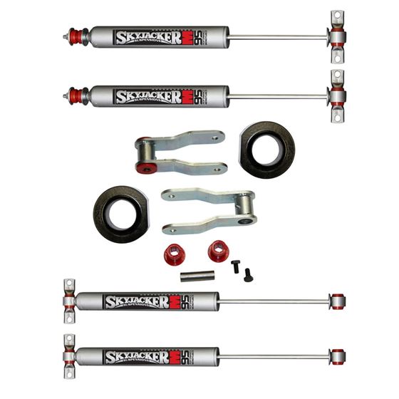 Jeep Suspension Lift Kit 8401 Cherokee 8692 Comanche wShock M95 Performance Shocks 2 Inch Front Lift