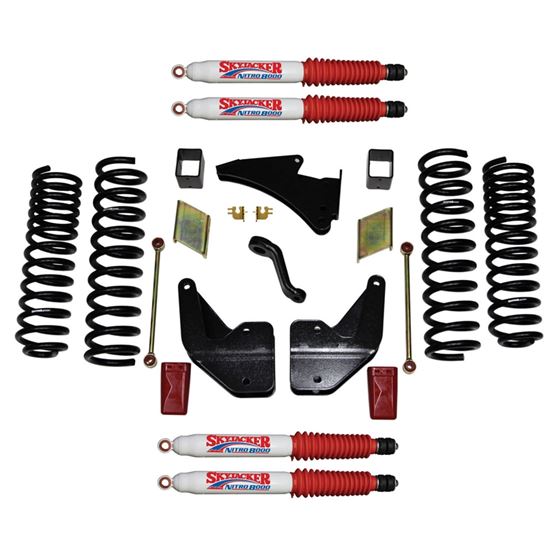 Suspension Lift Kit wShock Nitro Shocks 4 Inch Lift 1419 Ram 2500 Incl Front And Rear Coil Springs S