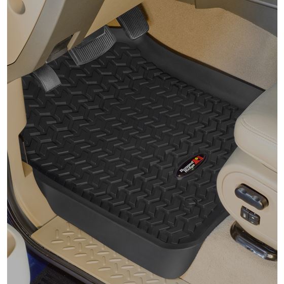 Floor Liners Front Black; 04-08 Ford F-150/06-08 Lincoln Mark LT