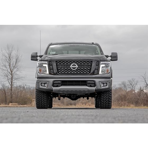 3 Inch Nissan Bolt-On Lift Kit Lifted Struts & N3 Shocks 04-20 Titan 2WD/4WD Rough Country 1