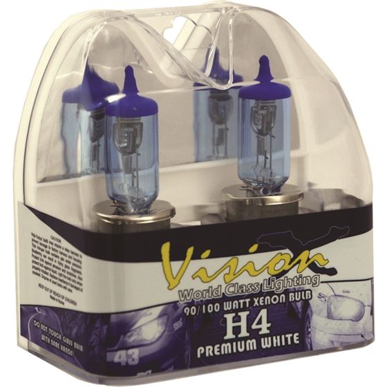 H4 90/100 Watt Hi/Low Superwhite Bulb Set (4001138) 1 2