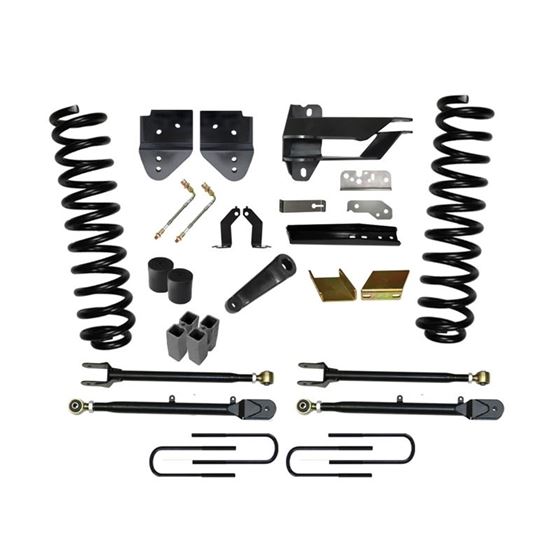 Lift Kit 6 Inch Lift Class II 4Link System 1719 Ford F250 Super Duty Includes Front Coil Springs Tra