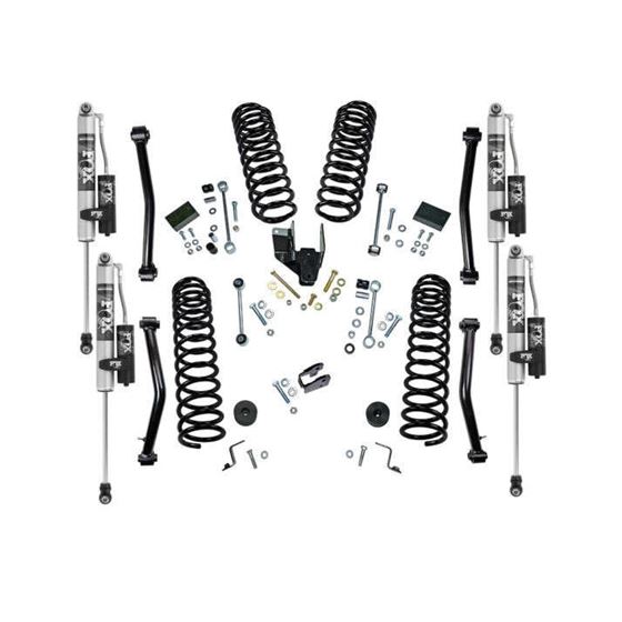 4" Dual Rate Coil Lift Kit w/ Fox 2.0 Res Shocks - 18-22 Wrangler JL 4WD - 2Dr 1