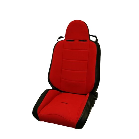 RRC Off Road Racing Seat Reclinable Red; 76-02 CJ/Wrangler YJ/TJ