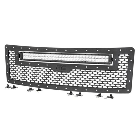 Mesh Grille w/30in Dual Row Chrome Series LED w/ C