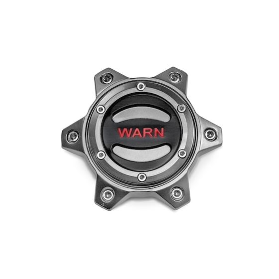Optional Black/Red Center Cap for Gray WARN EPIC 6-lug wheels Replaces standard gold center cap (104