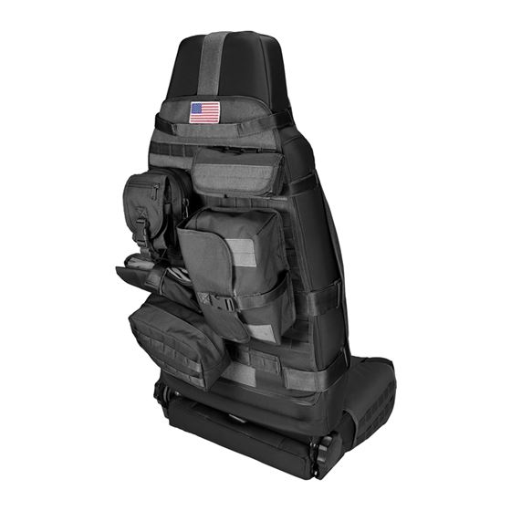 Front Cargo Seat Cover Black; 76-21 CJ/Wrangler/JT
