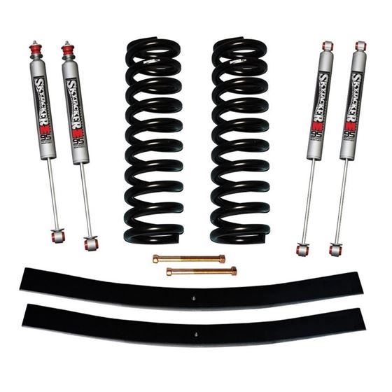 Bronco Suspension Lift Kit 7879 Ford Bronco wShock M95 Performance Shocks 4 Inch Lift Incl Front Coi