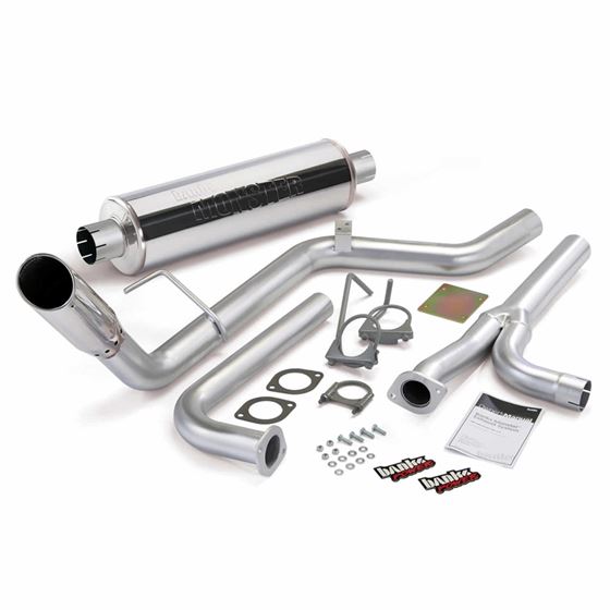 Monster Exhaust System Single Exit Chrome Tip 04-19 Nissan 4.0L Frontier All Cab/Beds (48125) 1