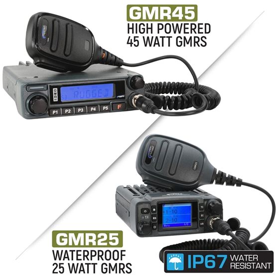 45 Watt GMR45 Toyota Tacoma 4Runner Lexus Two-Way GMRS Mobile Radio Kit 3