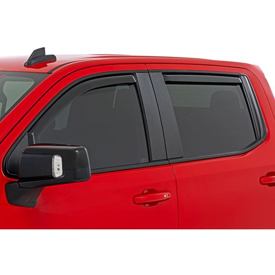 Side Window Deflectors In Channel Rain Guard Chevy/GMC 1500/2500HD/3500HD (19-24) (811924) 3