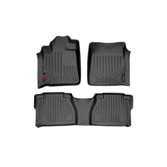 Floor Mats Front and Rear l Double Cab Toyota Tundra 2WD/4WD (2007-2011) (M-70713) 1