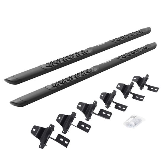 V-Series V3 Aluminum Side Steps and Mounting Brackets Kit - Textured Black (V3450674T) 1