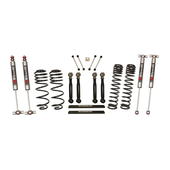 4 Inch Dual Rate Long Travel One Box Kit wAdjustable Front and Rear Lower Flex Links and M95 Monotub