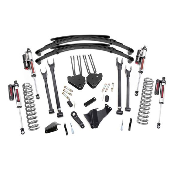 8 Inch Ford 4-Link Suspension Lift System w/Vertex Shocks 05-07 F-250/350 4WD Diesel Rough Country 1