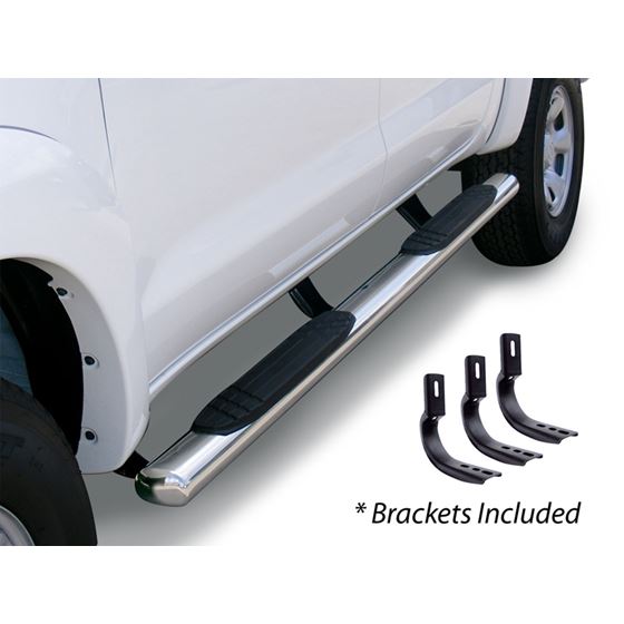 4" OE Xtreme Side Steps with Mounting Brackets - Double Cab Only 1