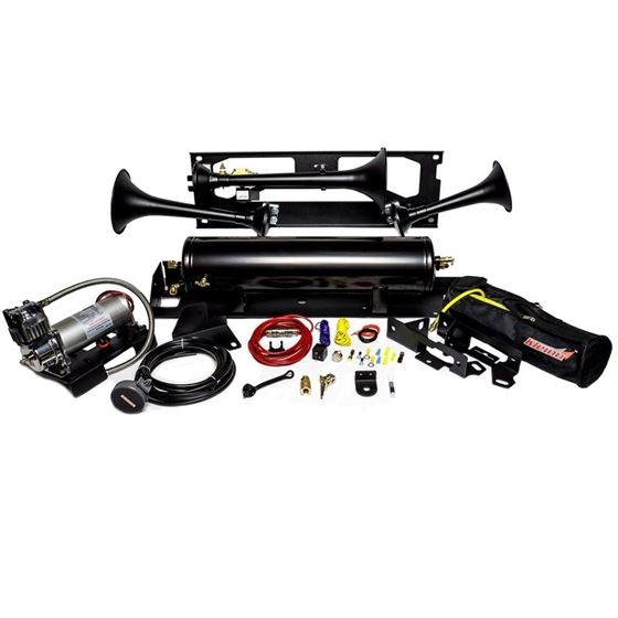 BoltOn Ford Train Horn System With 730 Train Horn And 150 Psi Heavy Duty Waterproof Air System 1