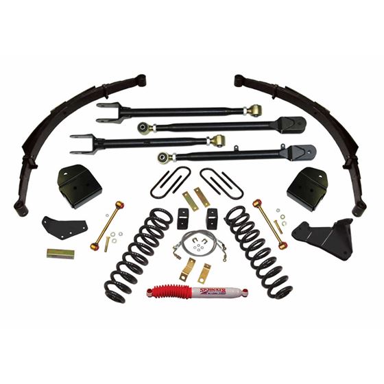 Lift Kit 4 Inch Lift System with Softride Coil Springs 4Link Conversion 0810 Ford F250 Super Duty Sk
