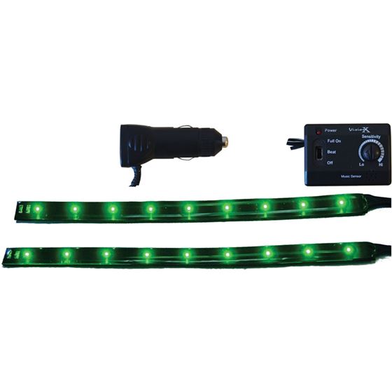6" Twin Pack Flexible LED Bars Green (4005549) 1 2