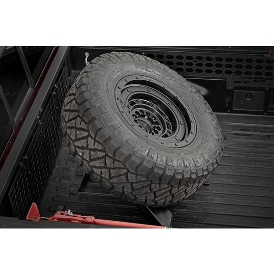 Bed Mount Spare Tire Carrier Universal (5x5.5 6x5.5 6x135 and 5x5.0 Bolt Patterns) (73110) 3