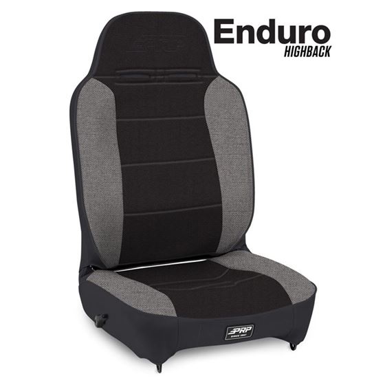 Enduro High Back Reclining Suspension Seat Black/Gray PRP Seats