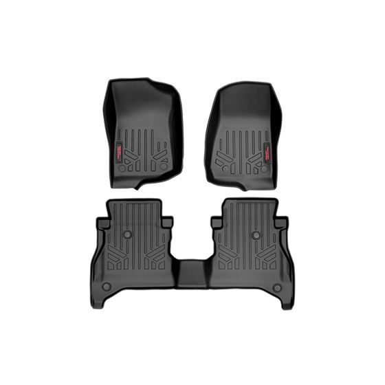 Floor Mats FR and RR RR Non-Lock Jeep Gladiator JT 4WD (2020-2024) (M-61505) 1