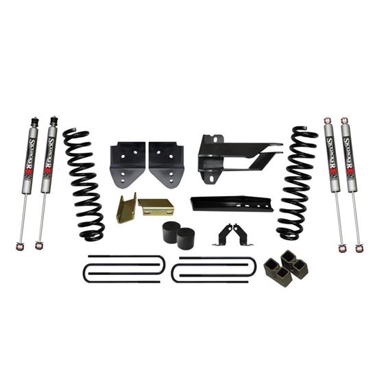 Lift Kit 4 Inch Lift 1719 Ford F350 Super Duty Includes Front Coil Springs Bump Stop Spacers Relocat
