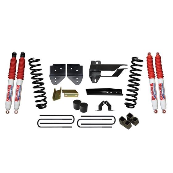 Lift Kit 4 Inch Lift 1719 Ford F250 Super Duty Includes Front Coil Springs Bump Stop Spacers Relocat
